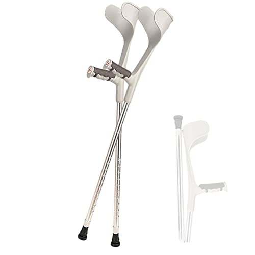 Muletas de antebrazo, Plegables (1 par, 2 Unidades), muletas de Aluminio para Caminar, para Adultos y niños con una Altura de 4'7" a 6'1"