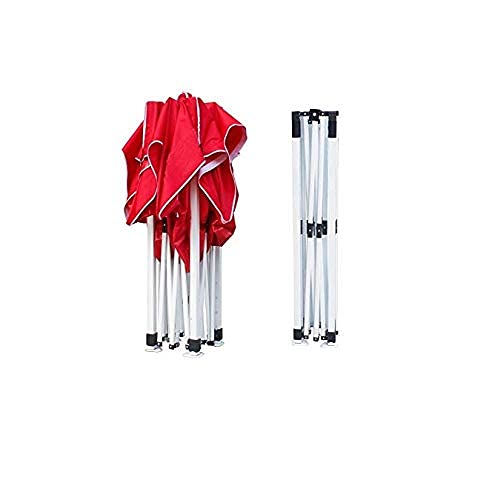 Image of Gazebo Tent Portable Popup Foldable Canopy 6.5x6.5 Ft Shelter for Event, Advertisement, Promotion, Exhibition Stall, Waterproof Outdoor Gazebo Tent, Heavy Duty Frame (Red, 2x2 Meter)
