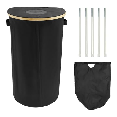 Indoor Recycling Bin - Bathroom Recycle Organizer Bins, Oxford Cloth Kitchen Organizer Bin with Removable and Reusable Inner Bag | 26 Gallon Foldable Jar Recycle Container Suitable for Bottle Can