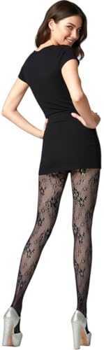 Image of ToBeInStyle Women's Elegant Floral Vine Fishnet Pantyhose
