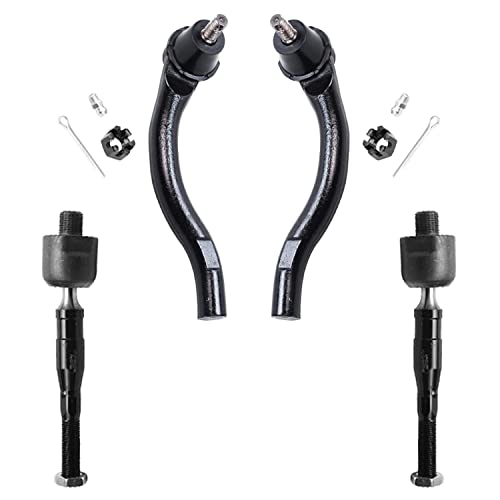 Image of Detroit Axle - 10pc Front End Suspension Kit for 2006-2011 Honda Civic 2007 2008 2009 2010, 2 Lower Control Arms 2 Lower Ball Joints 2 Sway Bar End Links 4 Inner & Outer Tie Rods Replacement