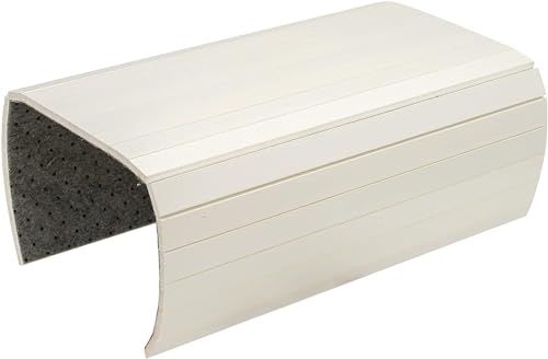 Image of Hamdan Sofa Rectangular Arm Tray Couch Bedside Wood Coaster Coffee Cup Foldable Armrest Caddy End Protector Folding Living Room Furniture Mat (Rustic White)