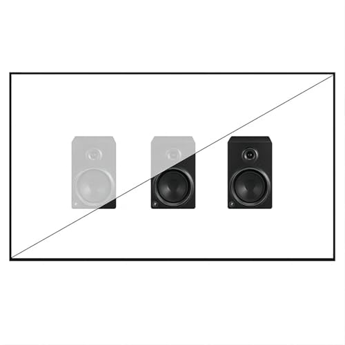 Pantalla para proyector tela acústica blanca 110 pulgadas miniatura 2