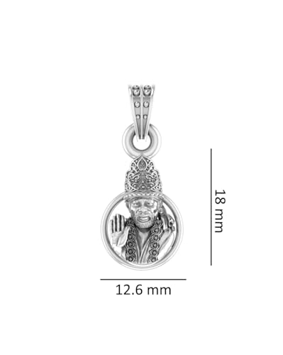 Pendentif Shirdi Sai Baba en argent une source de sérénité à porter sur soi - 3