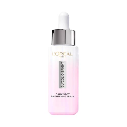 L'Oreal Paris Glycolic Bright 8% [Melasyl + Niacinamide] Face Serum 15ml | Reduces hyperpigmentation, removes dark spots, brightens skin, reduces dull