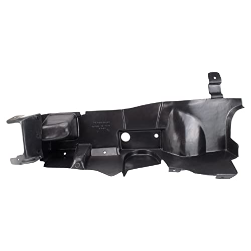 Image of TRQ Front Passenger Side Engine Splash Shield Black Compatible with 2006-2010 Pontiac G6 GM1251152