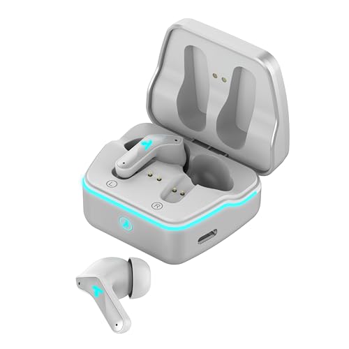 Image of APES Turbo Buds Wireless Bluetooth TWS, ANC and ENC, 10mm Dynamic Drivers, 8Hrs Playtime (Silver)