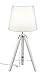Produktbild Reality Leuchten R50991001 Tripod A++ to E, Tischleuchte, E27, Stoffschirm Weiß, 26 x 26 x 57.5 cm