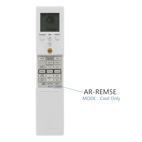 Télécommande AR-REM5E pour climatiseur compatible AR-REB1E AR-REM1U et AR-REF1U