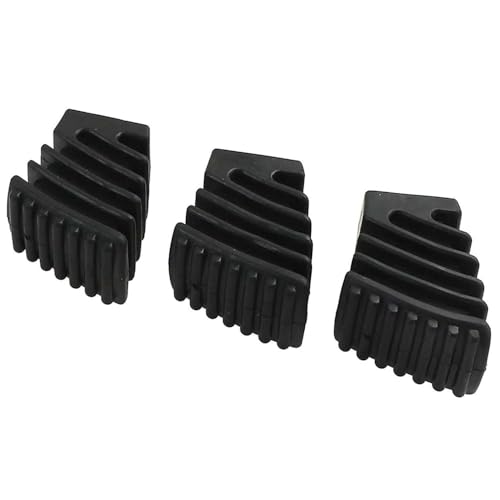 SagaSave Drum Pad Stand 3PC Drum Rack Stand Rubber Feet Drum Leg Drum kit Rack Feet Drum Leg Protectors for Percussion Parts (Black) miniatura 1