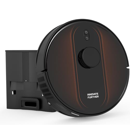 Image of Robot Vacuum and Mop with Mapping: 6000Pa Self Emptying Robotic Vacuum with LIDAR Navigation,3-in-1 Robot Vacuum for 90 Days Hands-Free Cleaning, Alexa /APP Control Ideal for Pet Hair Hard Floor Carpet