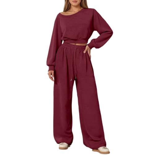 Chandal de mujer de manga corta y pantalon largo de jogging casual