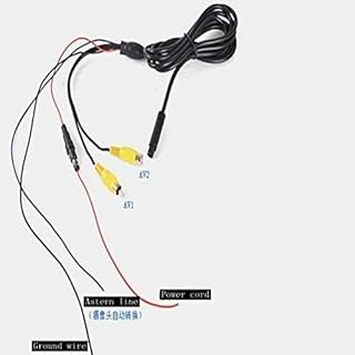 Davitu Power Cords & Extension Cords - 1pcs Car Rearview Mirror Display Headrest Display Desktop Power Cord Part General Purpose 8-pin - (Color: Gold)