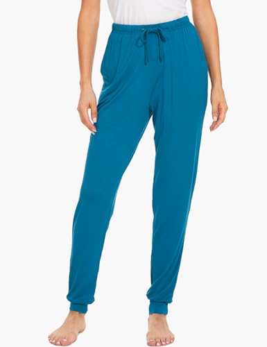 Image of GYS Women's Pajama Pants - Viscose Made from Bamboo, Joggers Pants with Pockets Comfy Lounge Sleep Pants Pj Bottoms