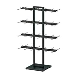 LXBAMKEA Bekleidungsladen Lagerung Gestelle, Sockenständer, Unterwäscheständer, Retail Anzeige Stand, Multifunktional BH Handschuhe Pantoffeln Schmuck Organisator, Kommerzielle Regale (Color : Black