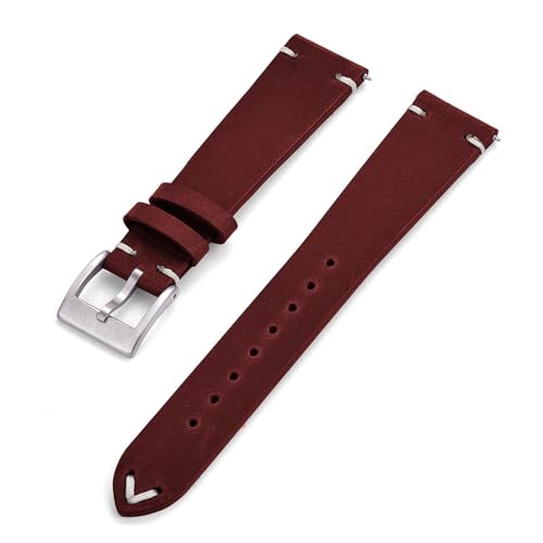 Bracelet montre cuir Crazy Horse effet givré 18 mm 20 mm