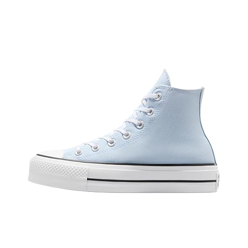 CONVERSE Zapatillas Azules Chuck Taylor All Star Lift De Plataforma Y Lona