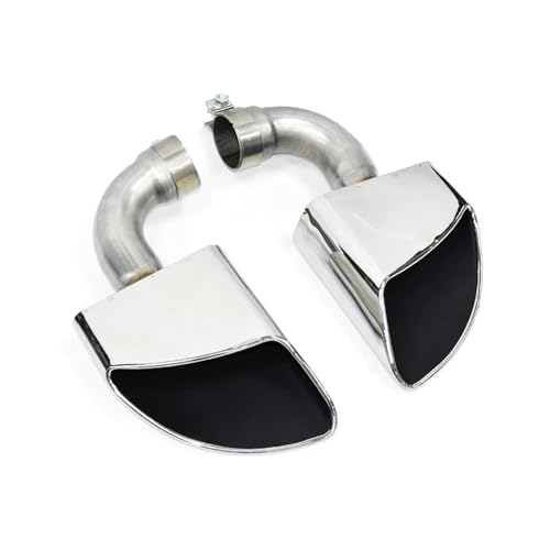 Embout d'échappement carré argenté pour Touareg V6 V8 W12 acier inox