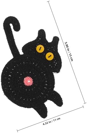 NUOBESTY Kedi şeklinde altlık sağlam malzemeden ısıya dayanıklı dekoratif masa koruması içecekler ve sehpa için, kedi severler için pratik ev dekorasyonu - Görsel 2