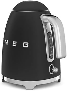 Smeg 50’s Style Jug Kettle, Soft Opening, 360 Swivel Base, Anti-Slip Feet, 300W, 1.7L, Matte Black
