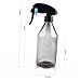 YARNOW 2pcs Refillable Press Spray Bottles for Watering Hairdressing House Cleaning Transparent Leakproof Design Comfortable Grip All-angle Spray Function