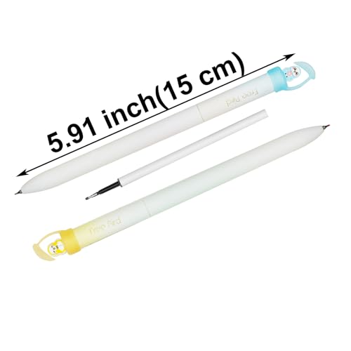 Maydahui 8 bolígrafos con tinta negra, punta 0.5 mm miniatura 2