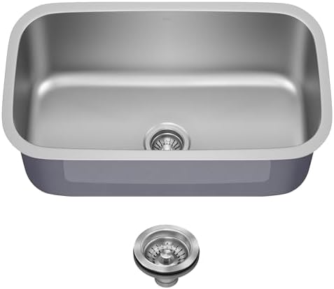 Kraus 31 1/2 Inch Stainless Steel Kitchen Sink, Durable 18 Gauge ...