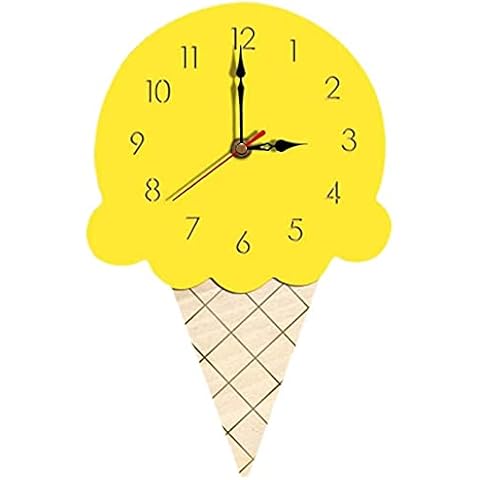Inzopo Ice Cream Shape Wall Clock for Kids Cover