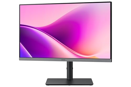 Image of Samsung 24 inch FHD S4 Monitor with Type C|FHD 1920 x 1080|IPS Panel|Ports-HDMI /DP /LAN /USB-C /USB-A|100Hz Game Mode|Ergomonic Stand|Eye Saver Mode|LS24F430UAWXXL|Black