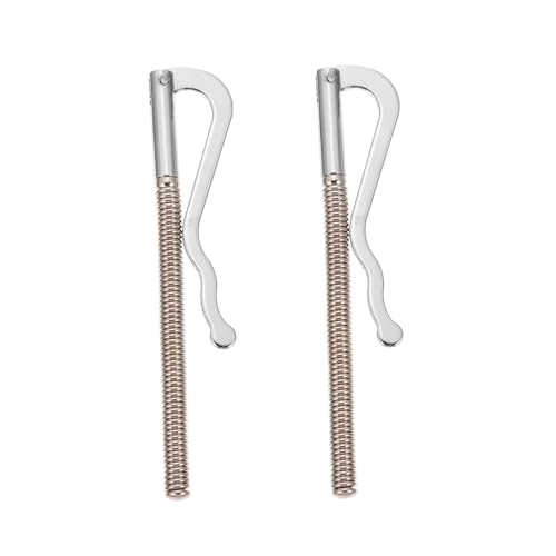 2pcs Metal Spring Cash Clips Compact Wallet Organizer for Cash Checks Credit Cards Durable Lightweight Design Silver Color