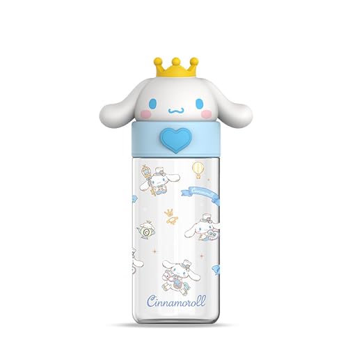 Roffatide Cartoon Plastic Water Bottle Portable Tumblers Travel Mugs Plastic Shaker Bottle Direct Drinking Cup Water Track Bottle Portable Leakproof Water