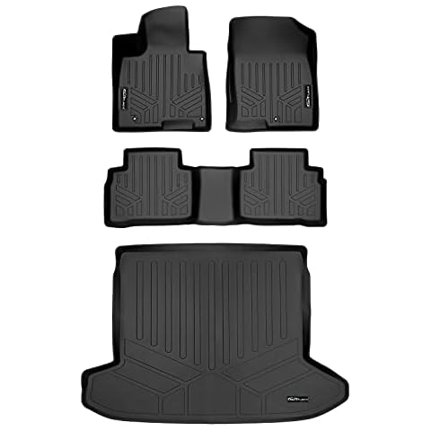 SMARTLINER All Weather Custom Fit Black 2 Row Floor Mats & Cargo Liner Set Compatible with 2022-2025 Hyundai Tucson (Only Fits Vehicles with Standard Audio System) Cover