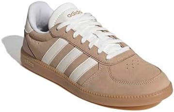 Adidas Women's Breaknet Sleek, Warm Sandstone/White/Gum, 9 - 3