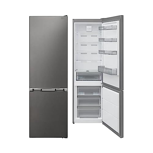 SJ-FBA12DMXPE Kombi-Kühlschrank, 367 Liter, kein Frost, Edelstahl [Klasse E]