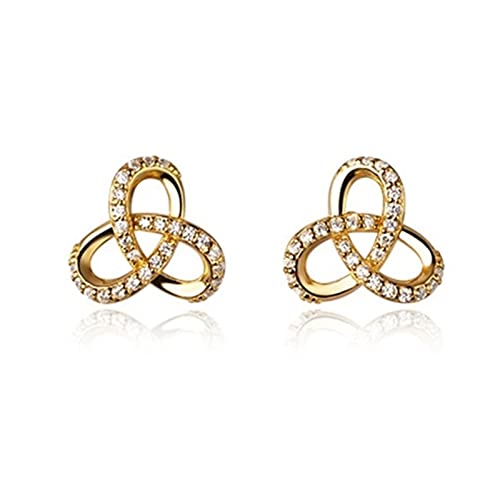 Boucles d'oreilles en argent 925 géométriques anti-allergie éclat blanc durable