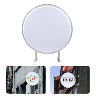 Panneau lumineux LED de 24 pouces - Double face - Rond - En acrylique - Pour restaurant