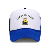 Trucker Hat Colombia Soccer Football Game B Custom Snapback Baseball Cap for Men & Women Polyester Royal Blue Personalized Text Here