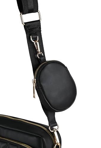 Image of K London Women's Cross Body Sling Bag with Pouch faux Leather Sling Bag for Women - Girls Travel Crossbody Bags with Adjustable Strap - Ladies Shoulder Purse Stylish Handbag