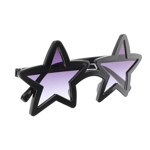 Ipetboom Diy Style Star Shaped Glasses Plastic Sunglasses for Men Women Retro Design for Parties Outdoor Activities