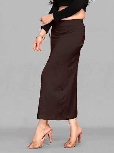 Image of ALYNE Blended Saree Shapewear Petticoat for Women, Women's Blended FullElastic with Drawstring Saree Shapewear, Skirts for Women,Shape Wear Dress for Saree