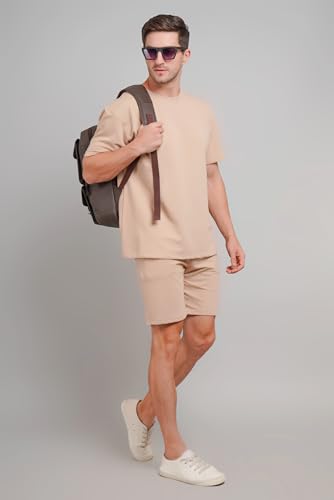Image of Men's Cord Set T-Shirt and Shorts | Casual Matching Outfits for Men | Comfortable Summer Activewear, Gym, Sports & Lounge Wear | Night Wear Suit for Men