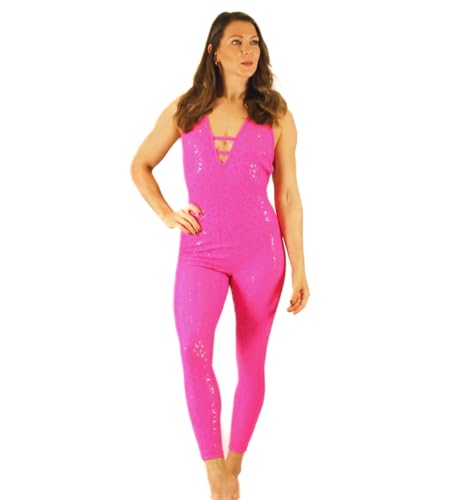Combinaison Leggings Pole Dance Rose Grippy pour Studio et Entraînement