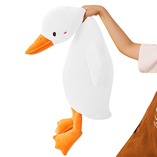 Gansos Brancos Pelúcia Ponderada - Boneca removível e lavável,Travesseiro fofo para dormir super mac