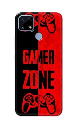 Image of Printed Hard Back Cover Case for Realme Narzo 30A Back Cover (Gamer Zone) -1111