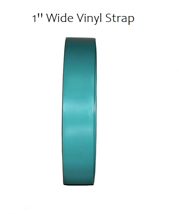 1" Wide Vinyl Chair Strap for Patio Pool Lawn Garden Furniture Repair 20' Durable Roll - Best for Strapping, Repair & Restoration (Turquoise Color #214)