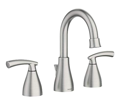 MOEN Essie 8 in. Widespread 2-Handle Bathroom Faucet in Spot Resist Brushed Nickel