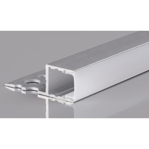 2m LED Alu Profil Unterputz Rigips Trockenbau Schiene Kanalprofil mit Milchglas Abdeckung Kanal System für LED-Streifen Profil H-3