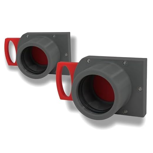 GENERIC 2er Set - DN 50mm Luft-Absperrschieber mit Muffe | Blastgate | PETG | Werkstattabsaugung | Absauganlage | Späneabsaugung | Abluft - Sperrschieber | Staubsammler | Luftreiniger | 2 Stück