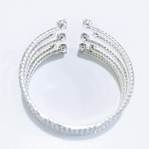 Jojomina Rhinestone Bracelet For Women Silver Cuff Bangle Tennis Bracelet With Gift Box For Party Prom Wedding, Crystal Bracelet For Women Girls #TOP1