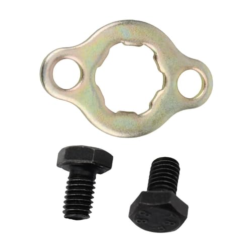 Fixation pignon moto 20mm plaquette de retenue et vis pour transmission 428 420